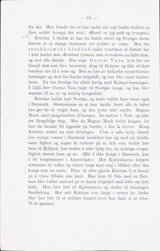 Skann 74 av Norges historie med viktigere avsnitt av Danmarks og Sveriges historie (1924)
