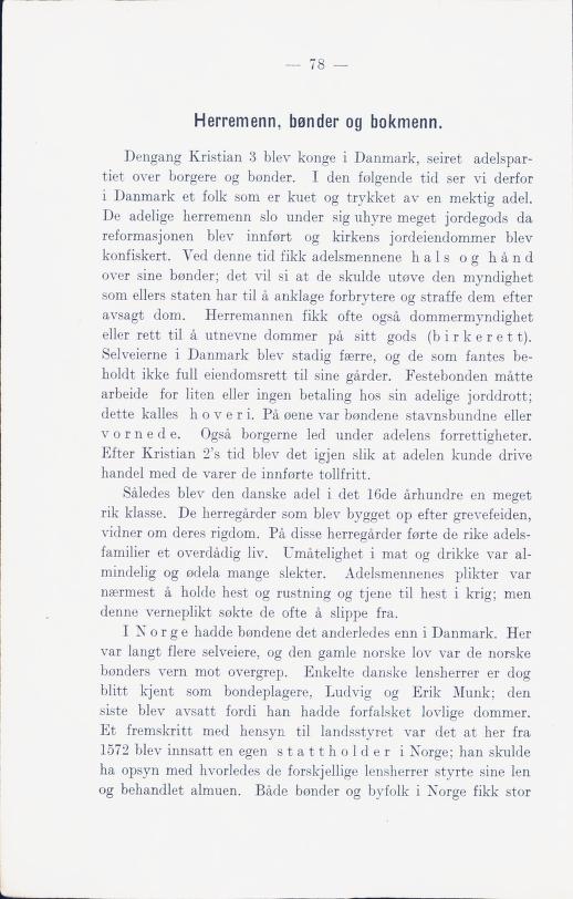 Skann 84 av Norges historie med viktigere avsnitt av Danmarks og Sveriges historie (1924)