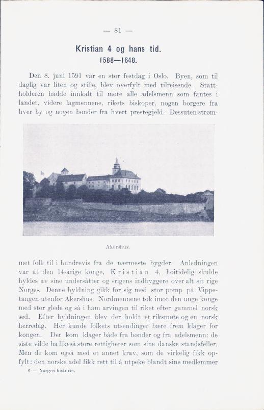 Skann 87 av Norges historie med viktigere avsnitt av Danmarks og Sveriges historie (1924)