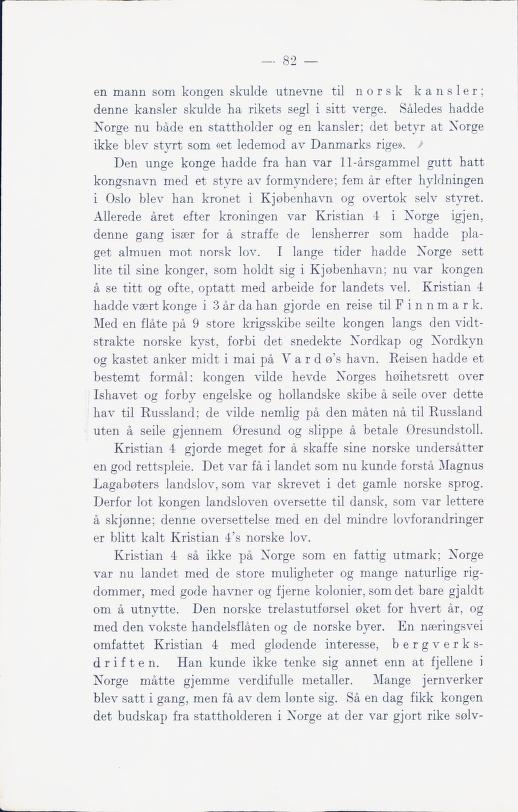 Skann 88 av Norges historie med viktigere avsnitt av Danmarks og Sveriges historie (1924)