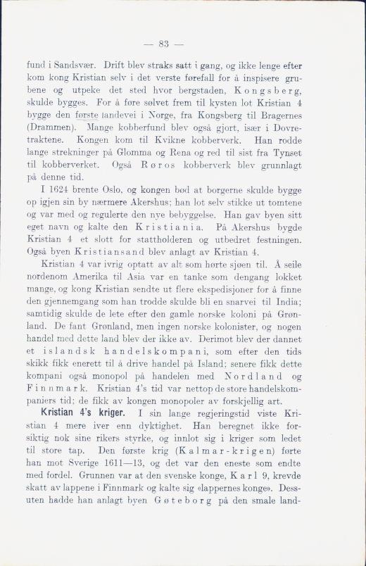 Skann 89 av Norges historie med viktigere avsnitt av Danmarks og Sveriges historie (1924)