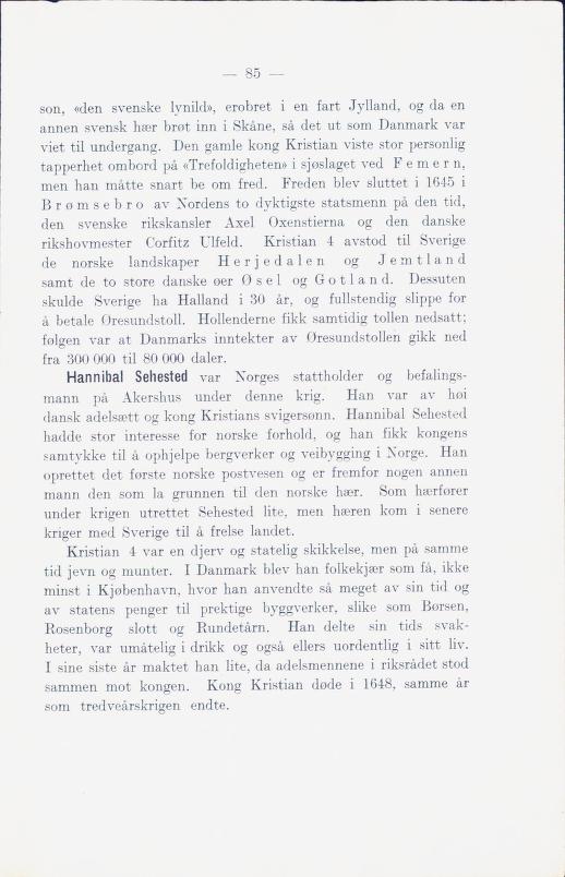 Skann 91 av Norges historie med viktigere avsnitt av Danmarks og Sveriges historie (1924)