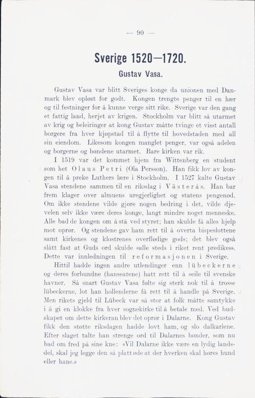Skann 96 av Norges historie med viktigere avsnitt av Danmarks og Sveriges historie (1924)