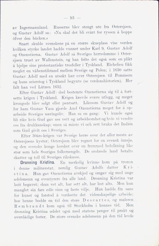 Skann 99 av Norges historie med viktigere avsnitt av Danmarks og Sveriges historie (1924)