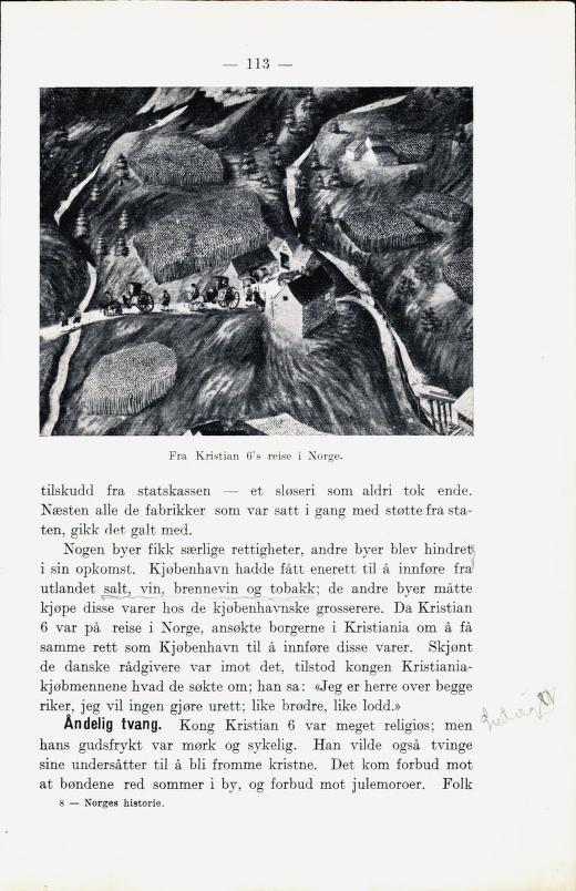 Skann 119 av Norges historie med viktigere avsnitt av Danmarks og Sveriges historie (1924)