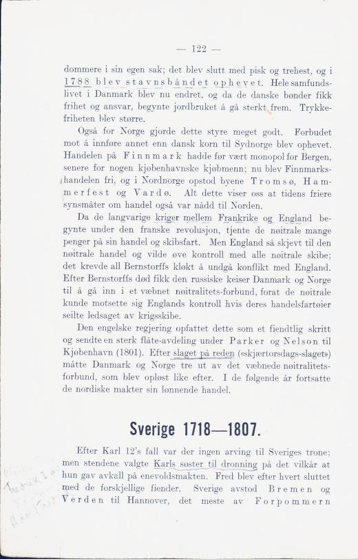 Skann 128 av Norges historie med viktigere avsnitt av Danmarks og Sveriges historie (1924)