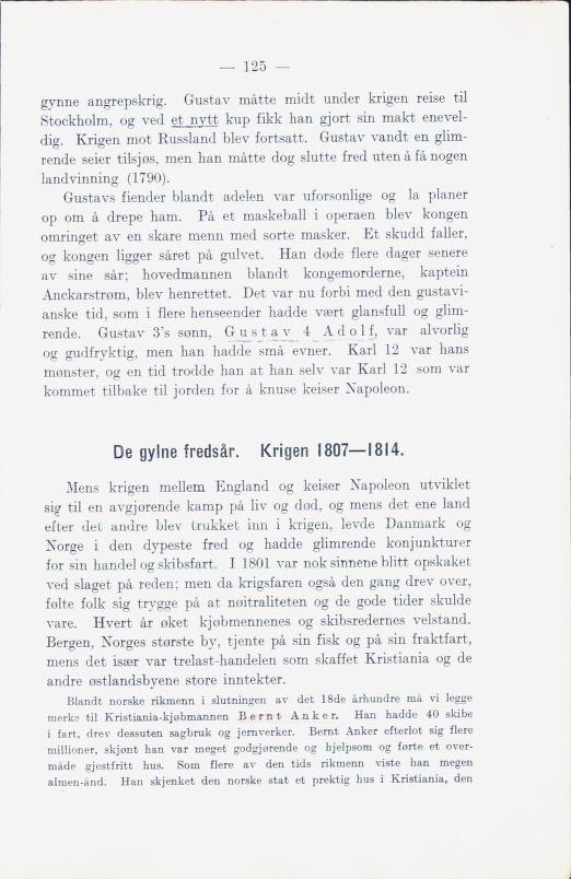 Skann 131 av Norges historie med viktigere avsnitt av Danmarks og Sveriges historie (1924)