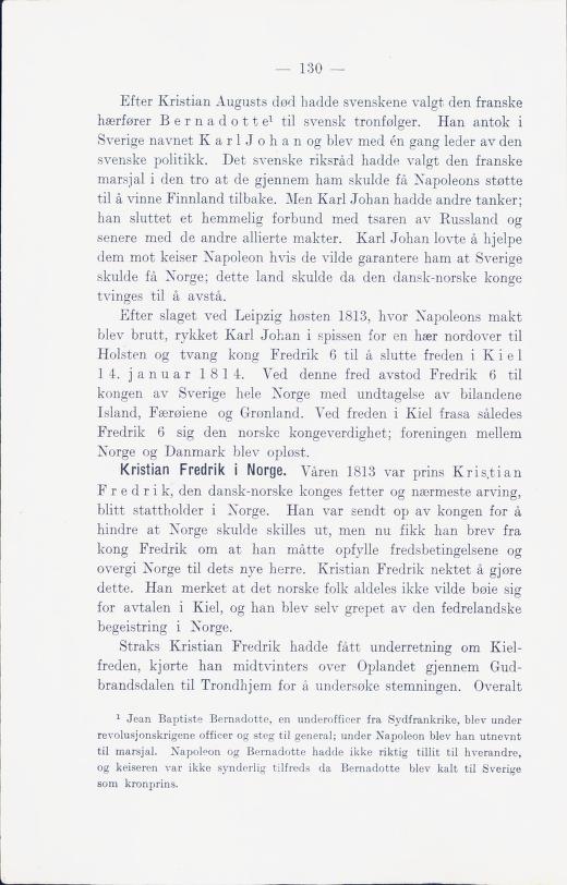 Skann 136 av Norges historie med viktigere avsnitt av Danmarks og Sveriges historie (1924)