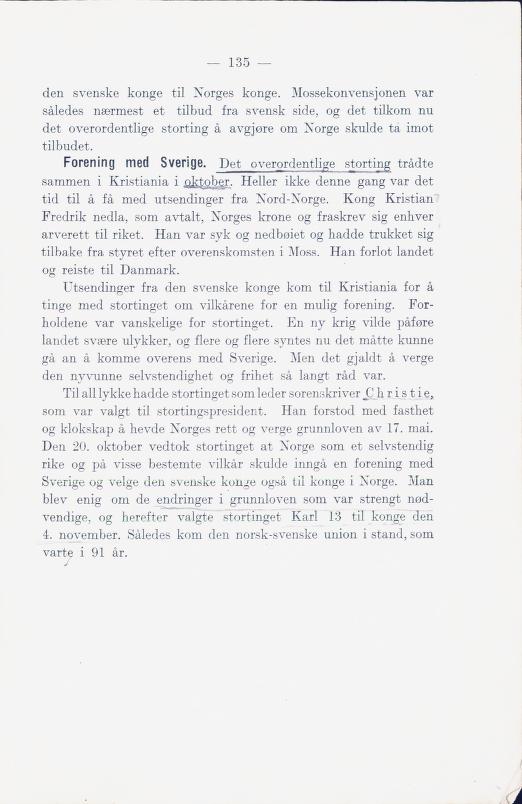 Skann 141 av Norges historie med viktigere avsnitt av Danmarks og Sveriges historie (1924)
