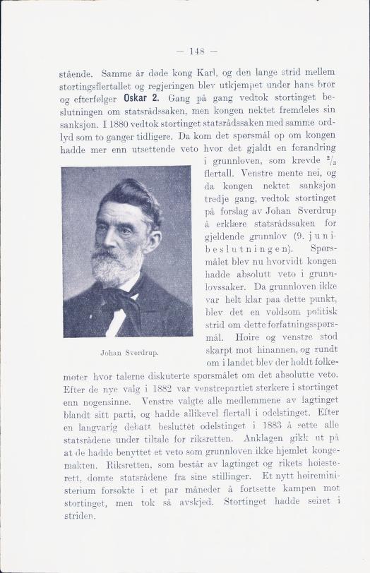 Skann 154 av Norges historie med viktigere avsnitt av Danmarks og Sveriges historie (1924)