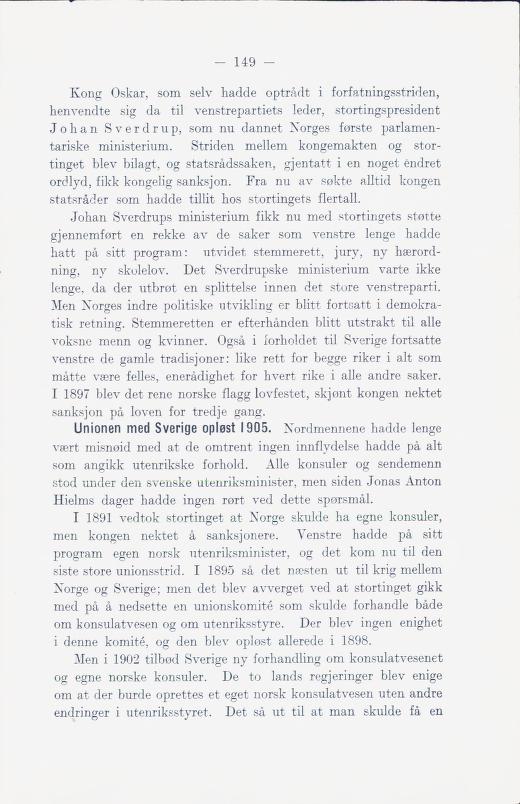Skann 155 av Norges historie med viktigere avsnitt av Danmarks og Sveriges historie (1924)