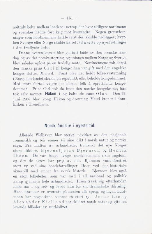 Skann 157 av Norges historie med viktigere avsnitt av Danmarks og Sveriges historie (1924)