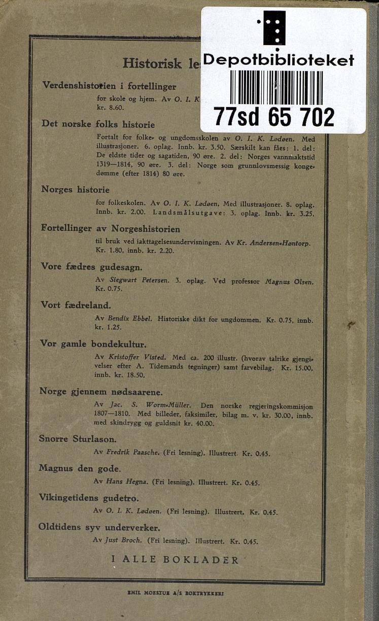 Skann 264 av Verdens- og norgeshistorie : i fortellinger for skole og hjem (1925)