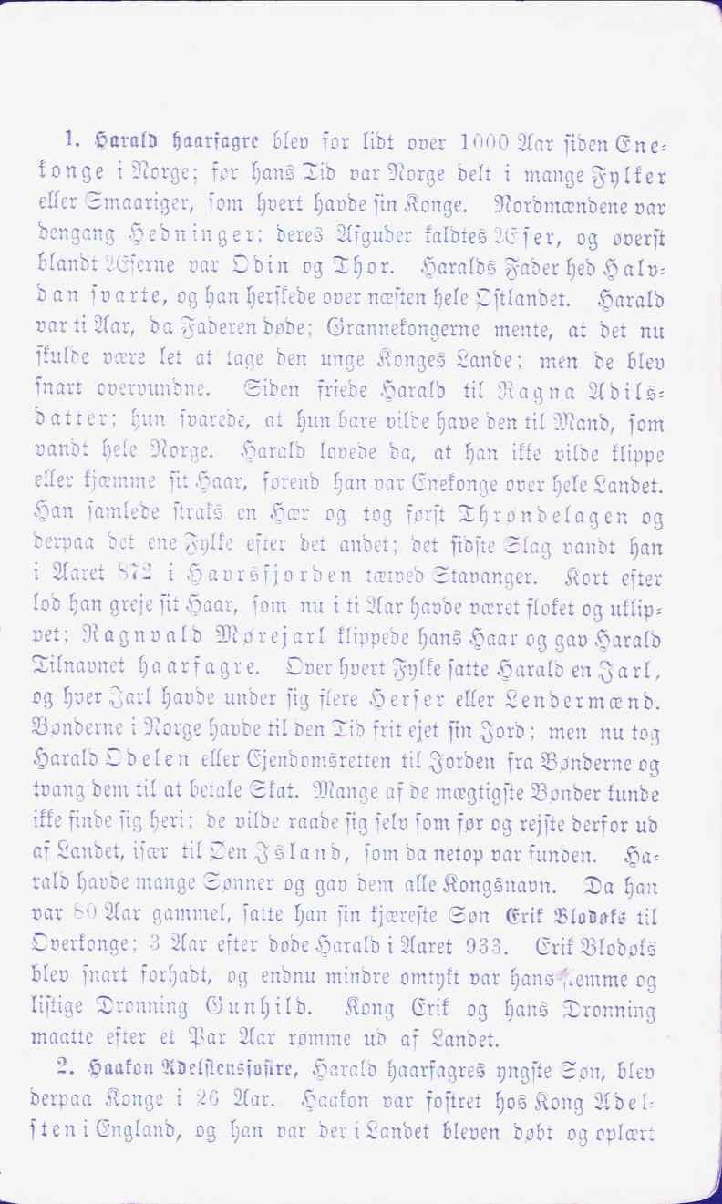 Skann 3 av En liden Norges Historie for de første Begyndere (1874)
