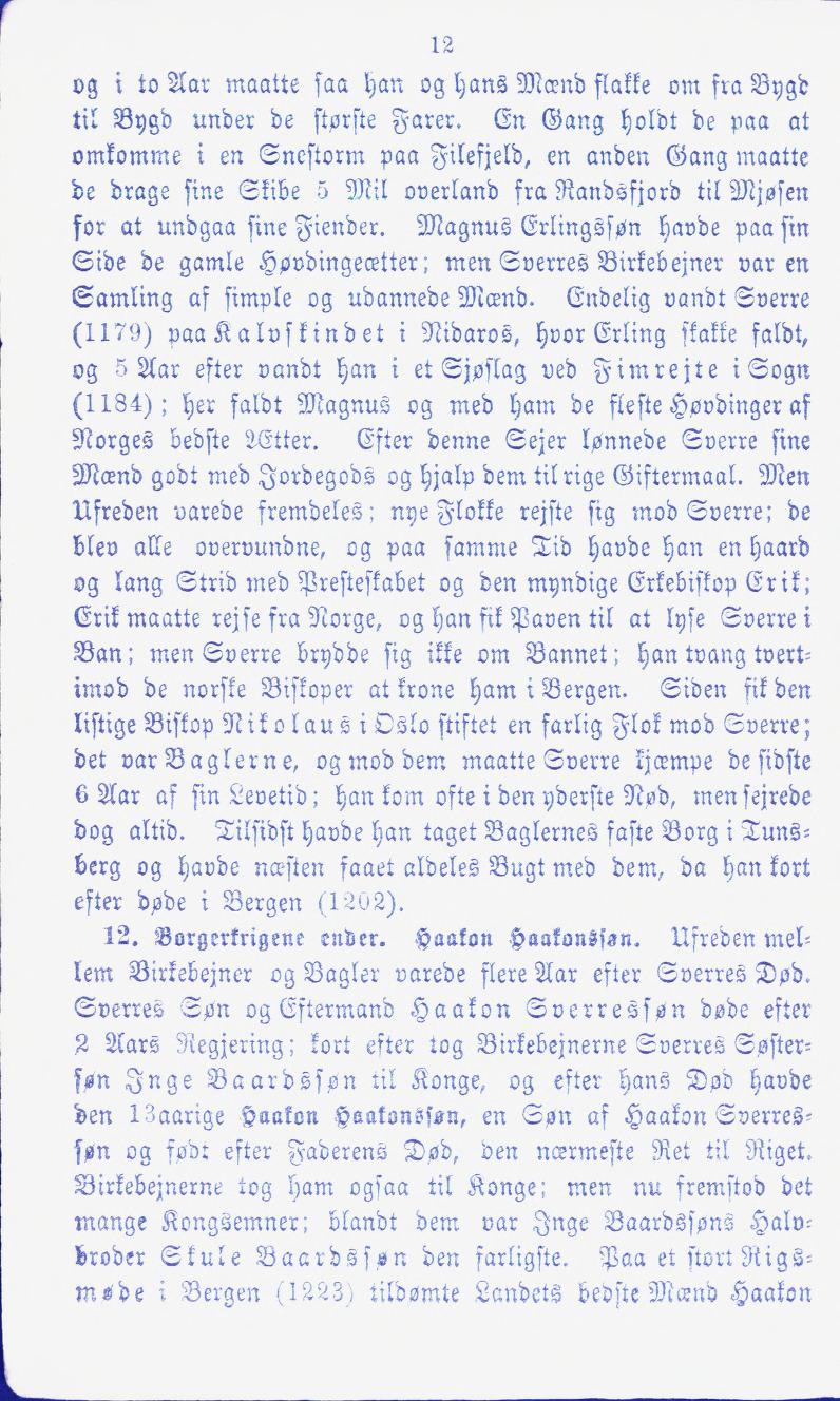 Skann 12 av En liden Norges Historie for de første Begyndere (1874)