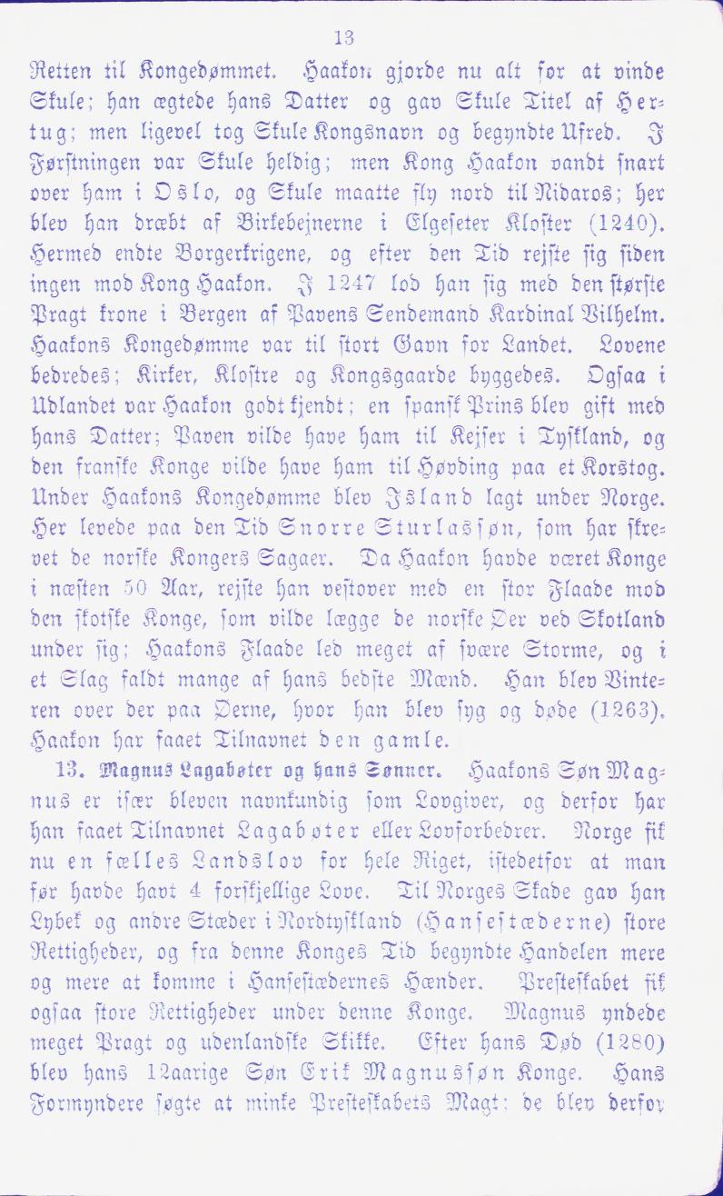 Skann 13 av En liden Norges Historie for de første Begyndere (1874)