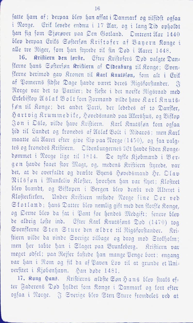 Skann 16 av En liden Norges Historie for de første Begyndere (1874)
