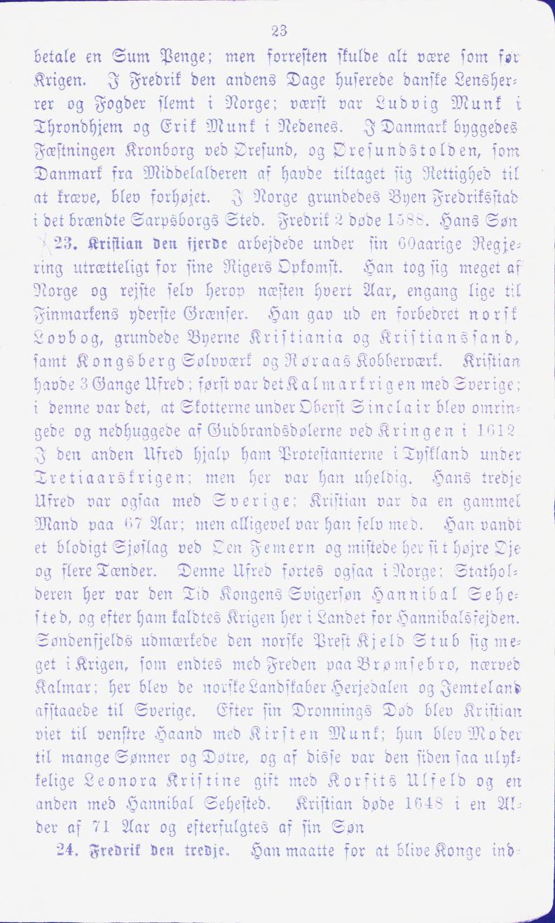 Skann 23 av En liden Norges Historie for de første Begyndere (1874)
