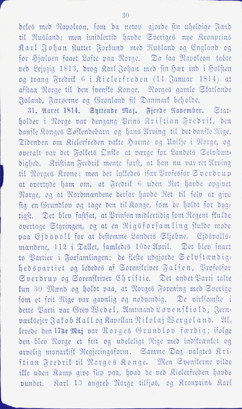 Skann 30 av En liden Norges Historie for de første Begyndere (1874)