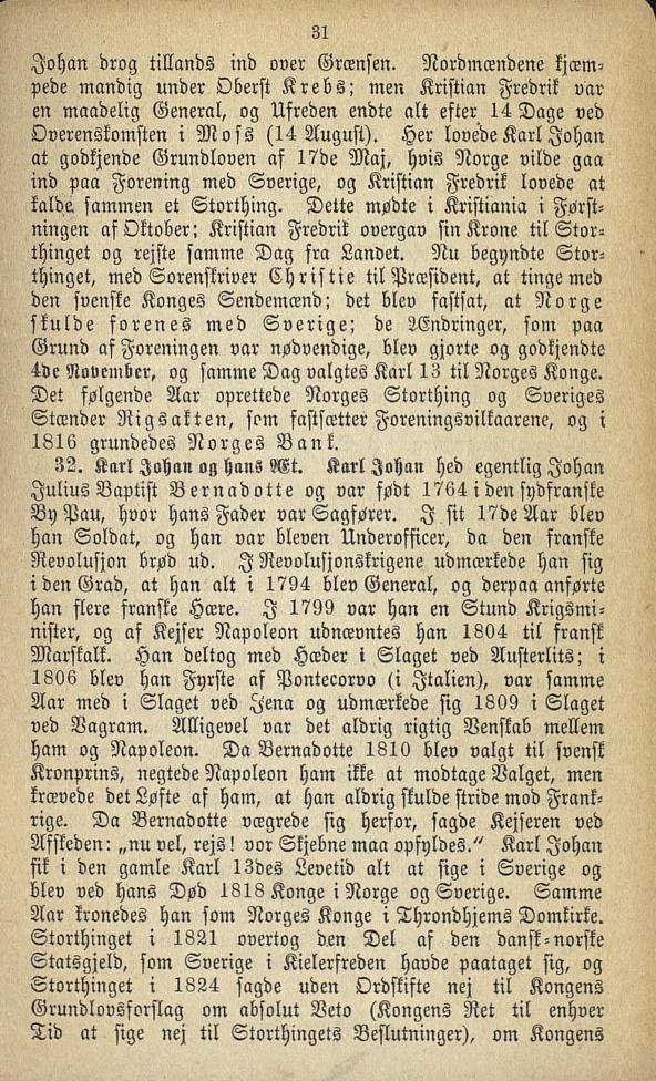 Skann 31 av En liden Norges Historie for de første Begyndere (1874)