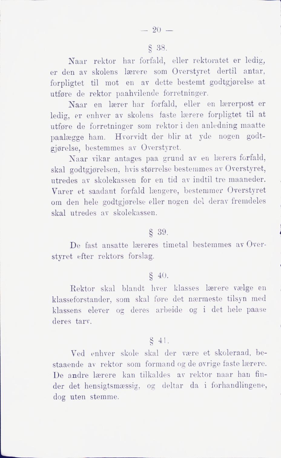Skann 26 av Middelskolen: lov, reglement, undervisningsplan og eksamensreglement 1911