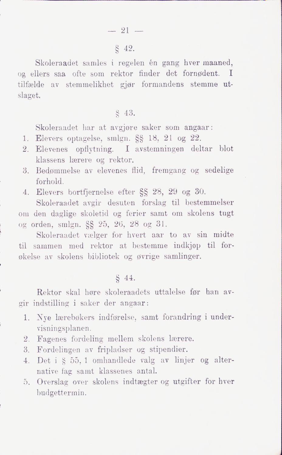 Skann 27 av Middelskolen: lov, reglement, undervisningsplan og eksamensreglement 1911