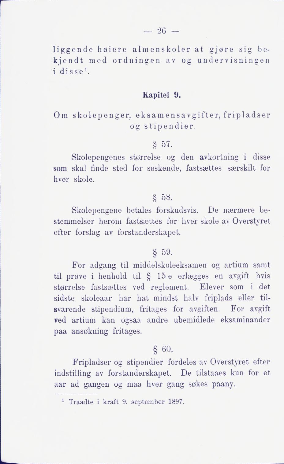 Skann 32 av Middelskolen: lov, reglement, undervisningsplan og eksamensreglement 1911