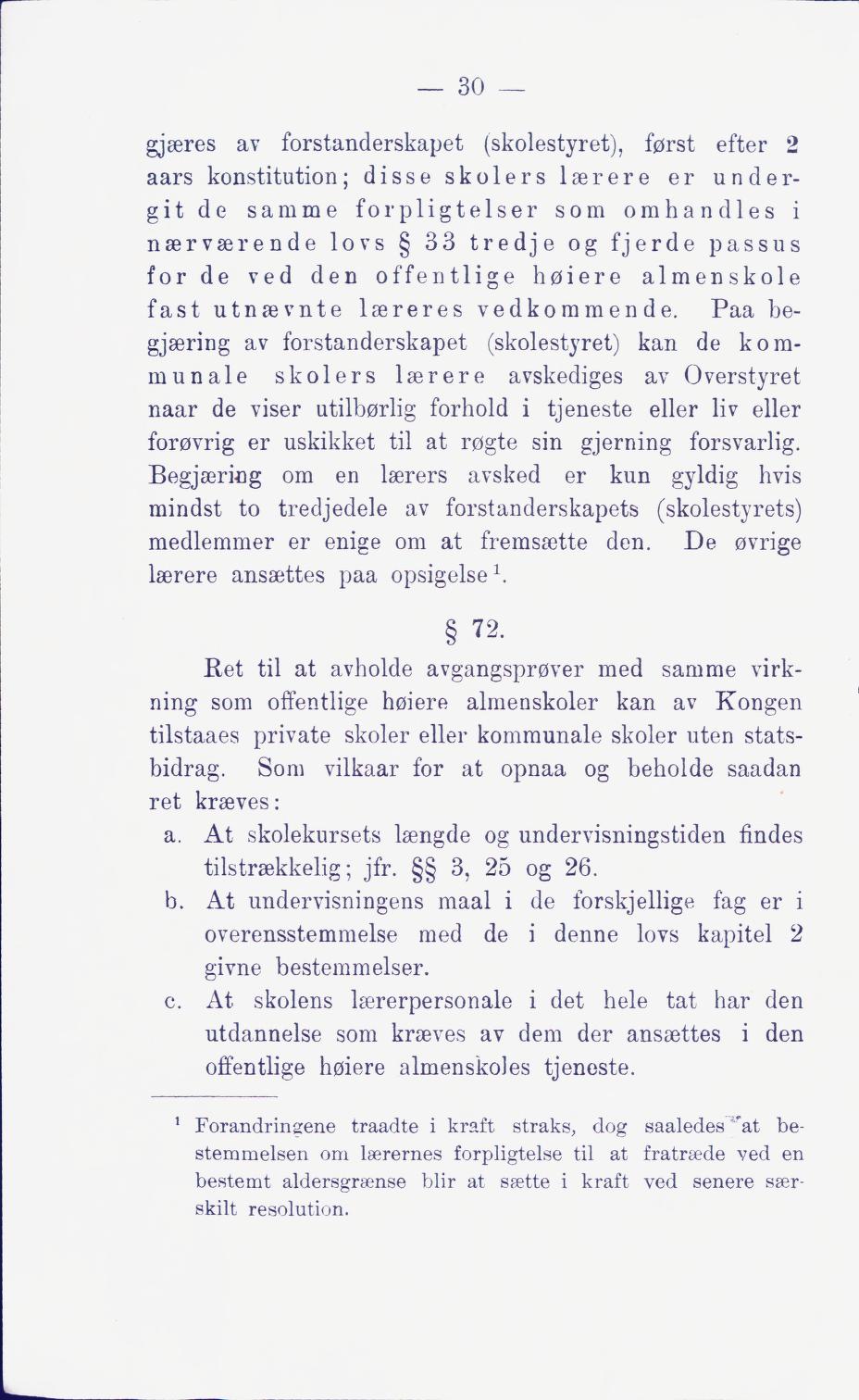 Skann 36 av Middelskolen: lov, reglement, undervisningsplan og eksamensreglement 1911
