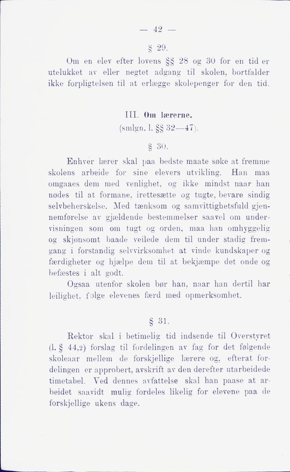 Skann 48 av Middelskolen: lov, reglement, undervisningsplan og eksamensreglement 1911