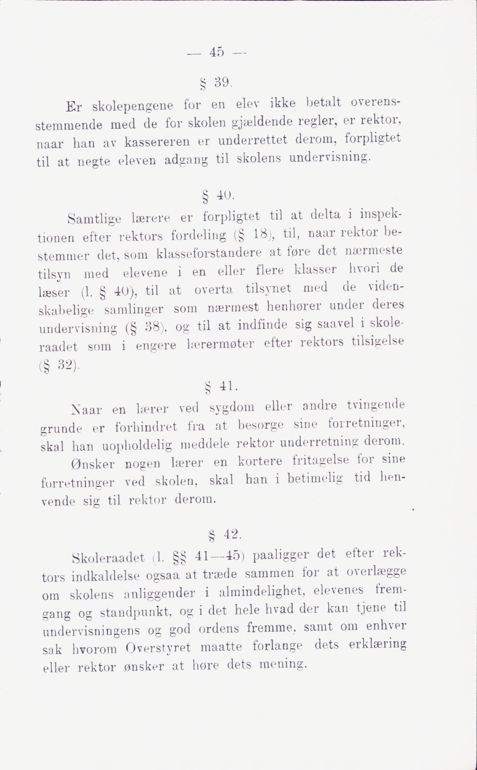 Skann 51 av Middelskolen: lov, reglement, undervisningsplan og eksamensreglement 1911