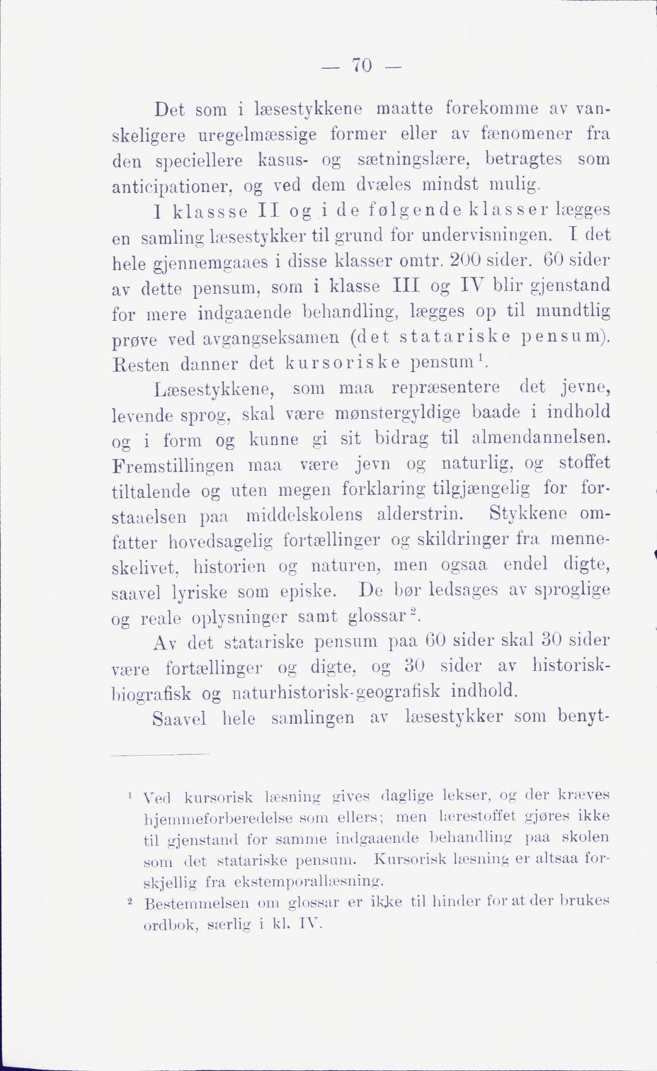 Skann 76 av Middelskolen: lov, reglement, undervisningsplan og eksamensreglement 1911