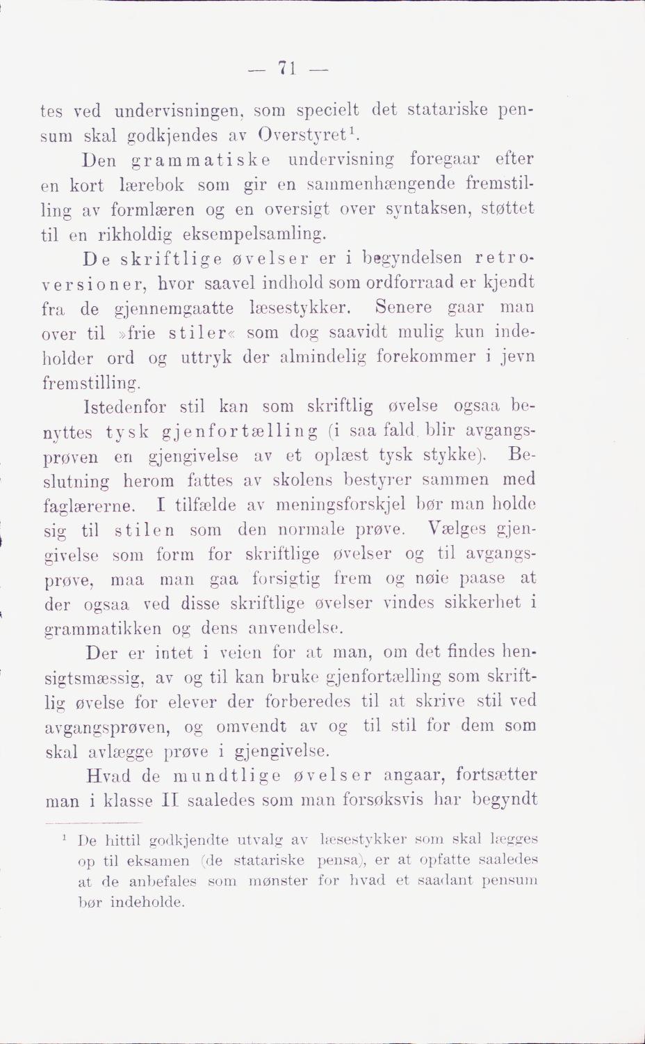 Skann 77 av Middelskolen: lov, reglement, undervisningsplan og eksamensreglement 1911