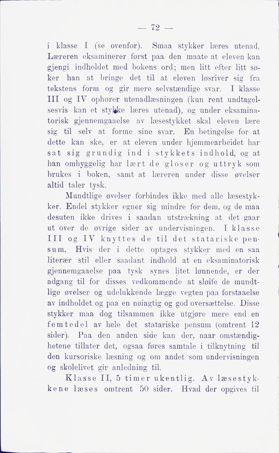 Skann 78 av Middelskolen: lov, reglement, undervisningsplan og eksamensreglement 1911