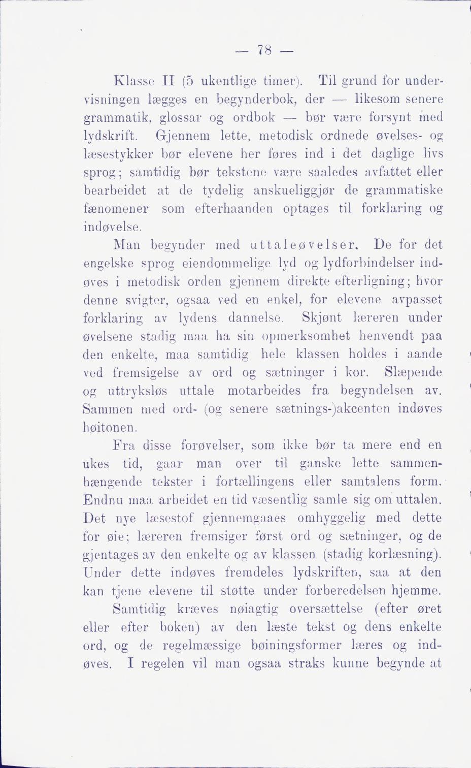 Skann 84 av Middelskolen: lov, reglement, undervisningsplan og eksamensreglement 1911