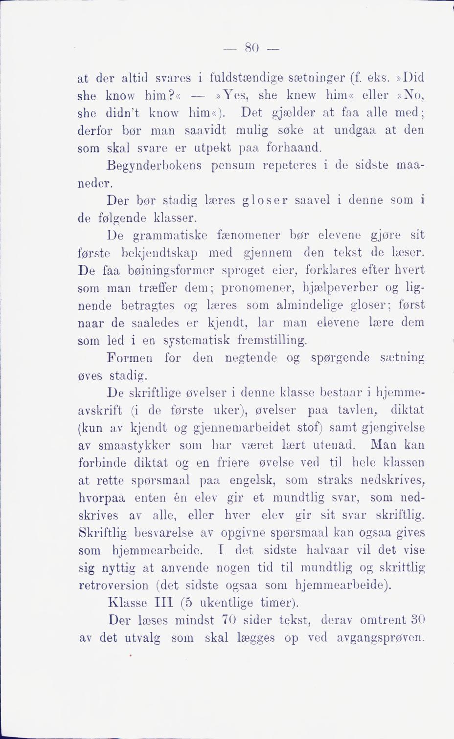 Skann 86 av Middelskolen: lov, reglement, undervisningsplan og eksamensreglement 1911