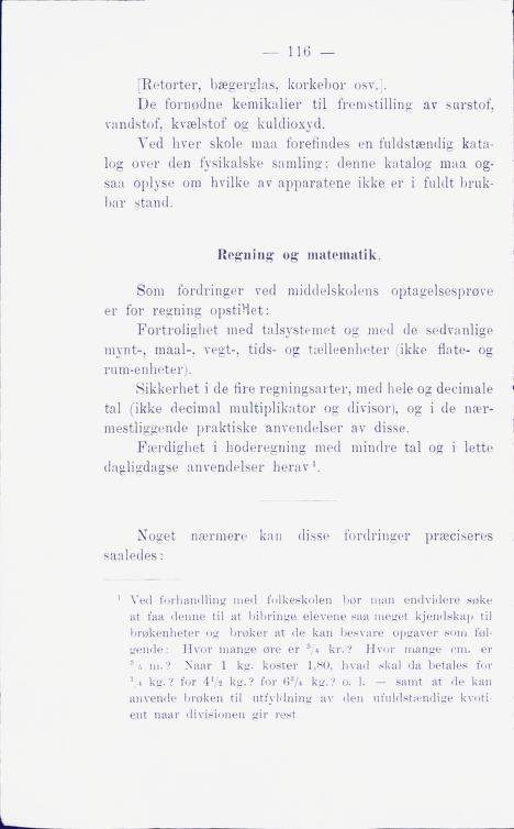 Skann 122 av Middelskolen: lov, reglement, undervisningsplan og eksamensreglement 1911
