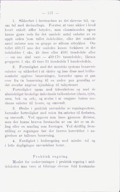 Skann 123 av Middelskolen: lov, reglement, undervisningsplan og eksamensreglement 1911