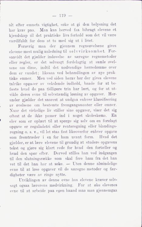 Skann 125 av Middelskolen: lov, reglement, undervisningsplan og eksamensreglement 1911