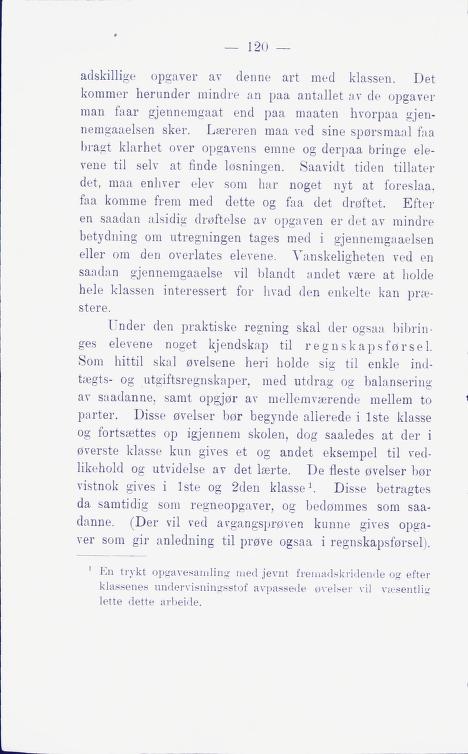 Skann 126 av Middelskolen: lov, reglement, undervisningsplan og eksamensreglement 1911