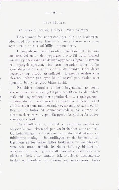 Skann 127 av Middelskolen: lov, reglement, undervisningsplan og eksamensreglement 1911