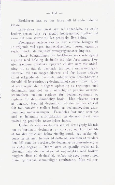 Skann 129 av Middelskolen: lov, reglement, undervisningsplan og eksamensreglement 1911