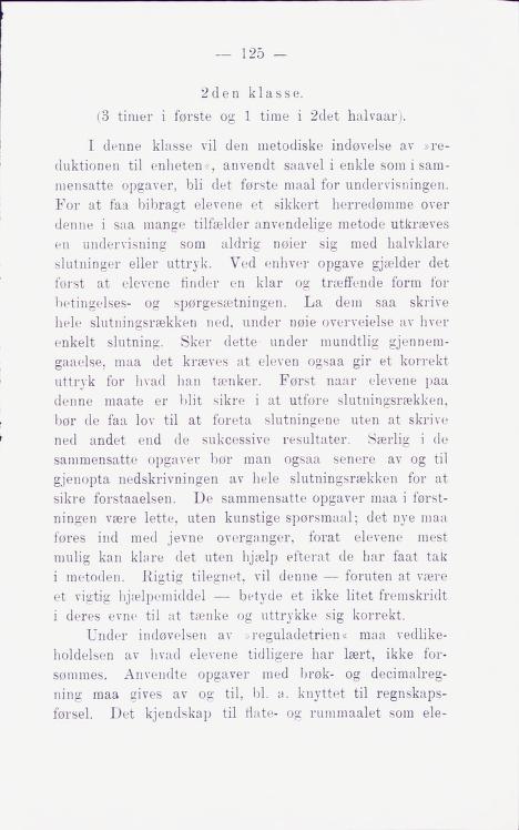 Skann 131 av Middelskolen: lov, reglement, undervisningsplan og eksamensreglement 1911