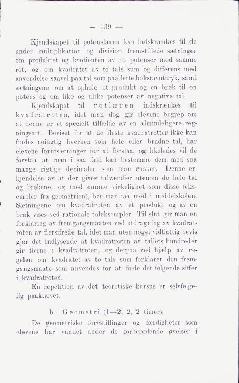 Skann 145 av Middelskolen: lov, reglement, undervisningsplan og eksamensreglement 1911