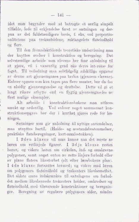 Skann 147 av Middelskolen: lov, reglement, undervisningsplan og eksamensreglement 1911