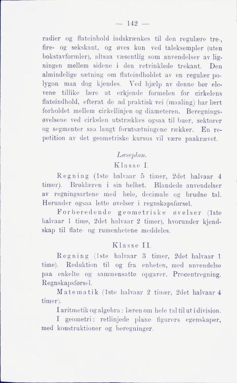Skann 148 av Middelskolen: lov, reglement, undervisningsplan og eksamensreglement 1911