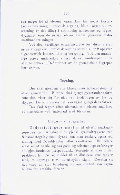 Skann 152 av Middelskolen: lov, reglement, undervisningsplan og eksamensreglement 1911