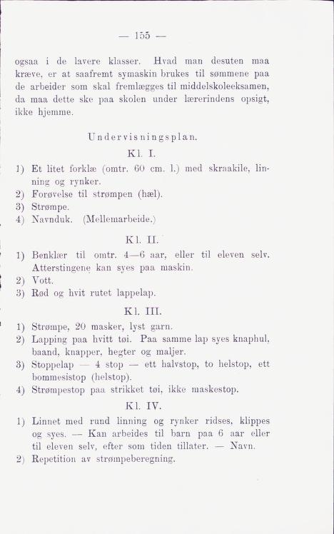 Skann 161 av Middelskolen: lov, reglement, undervisningsplan og eksamensreglement 1911