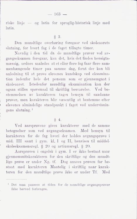 Skann 169 av Middelskolen: lov, reglement, undervisningsplan og eksamensreglement 1911