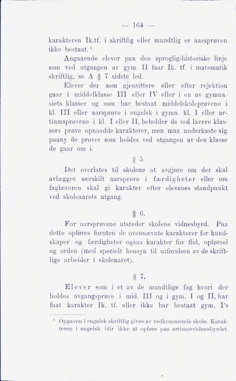 Skann 170 av Middelskolen: lov, reglement, undervisningsplan og eksamensreglement 1911