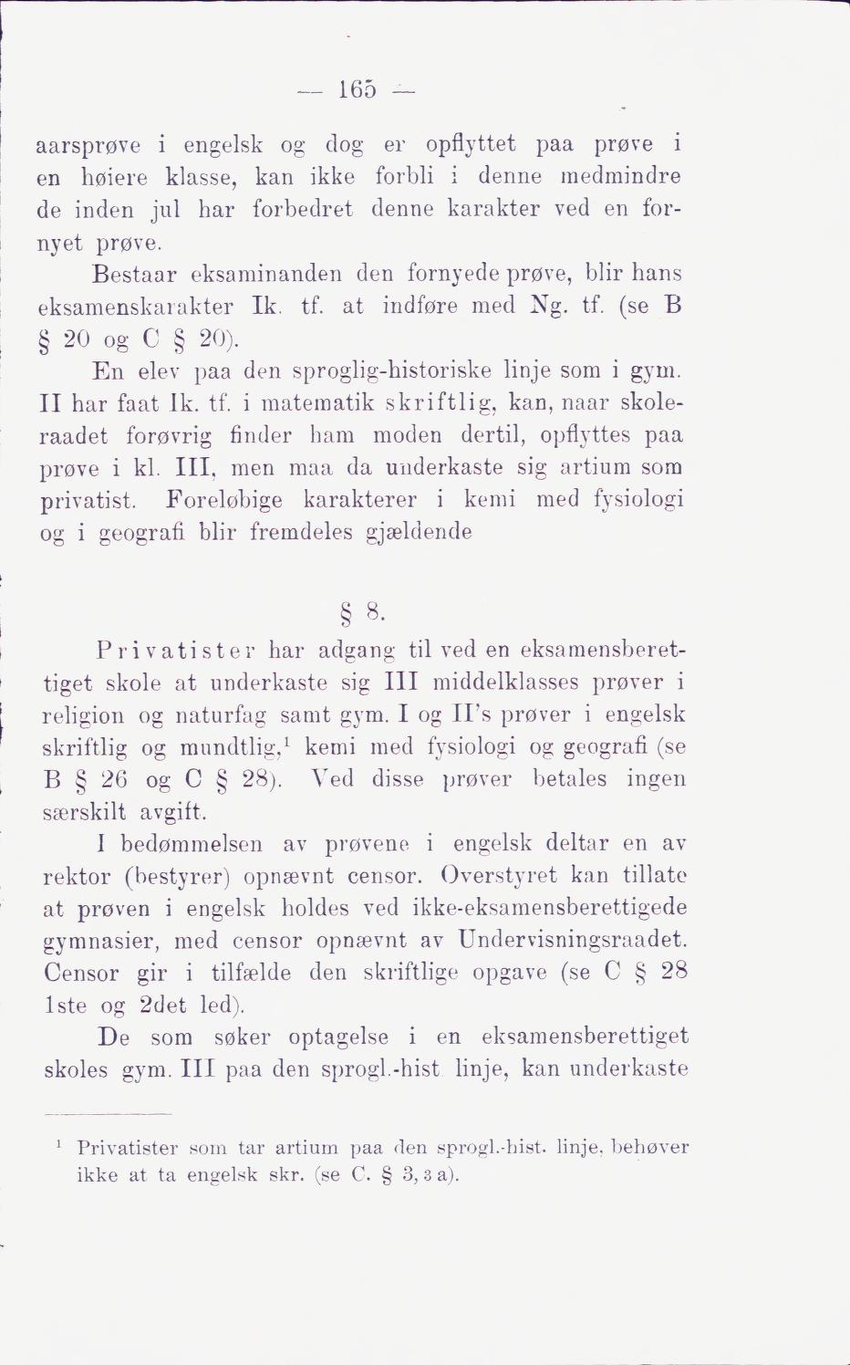 Skann 171 av Middelskolen: lov, reglement, undervisningsplan og eksamensreglement 1911